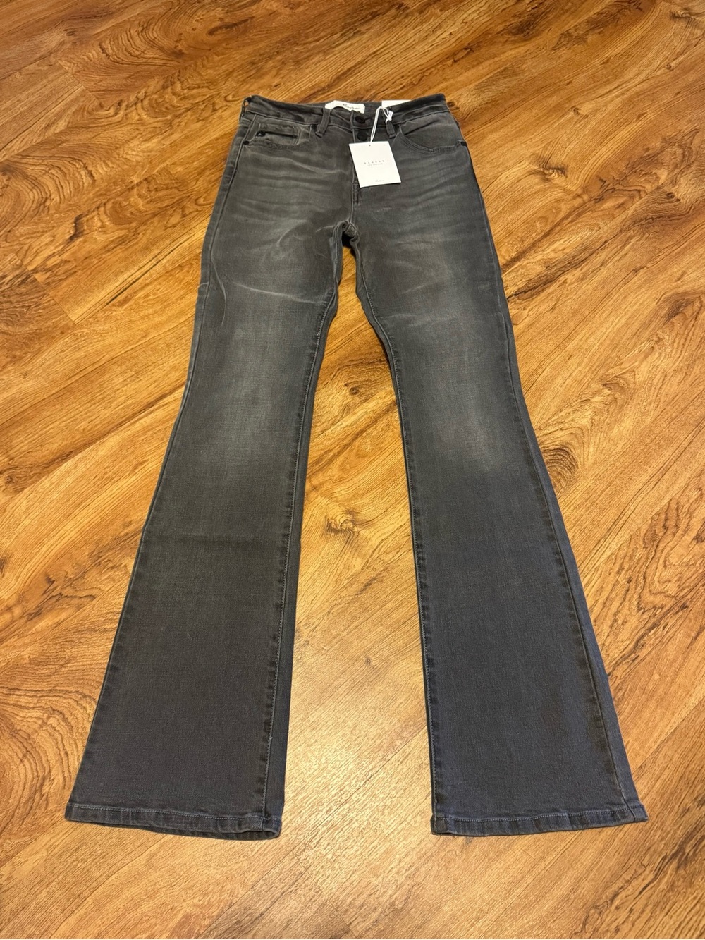 KanCan Charcoal Grey Flare Jeans